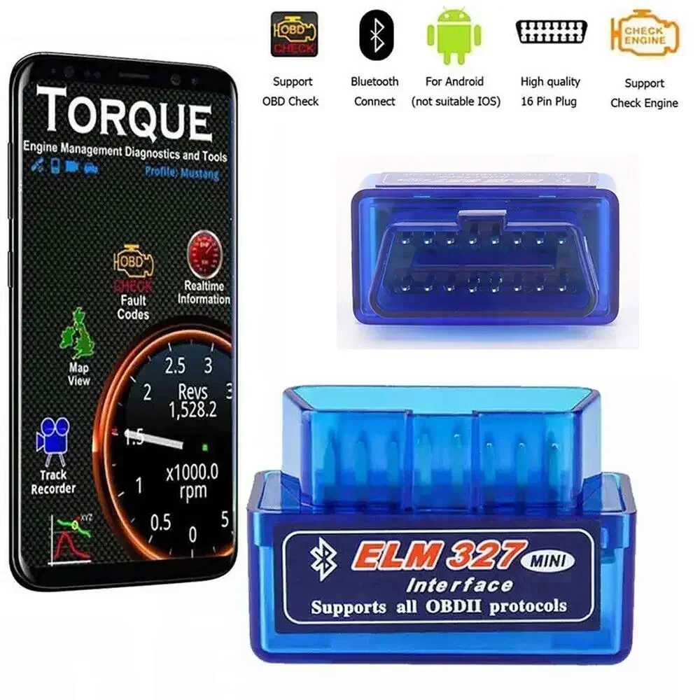 Embroidery I2 - OBD 2 ELM327 Car Detector Bluetooth-compatible