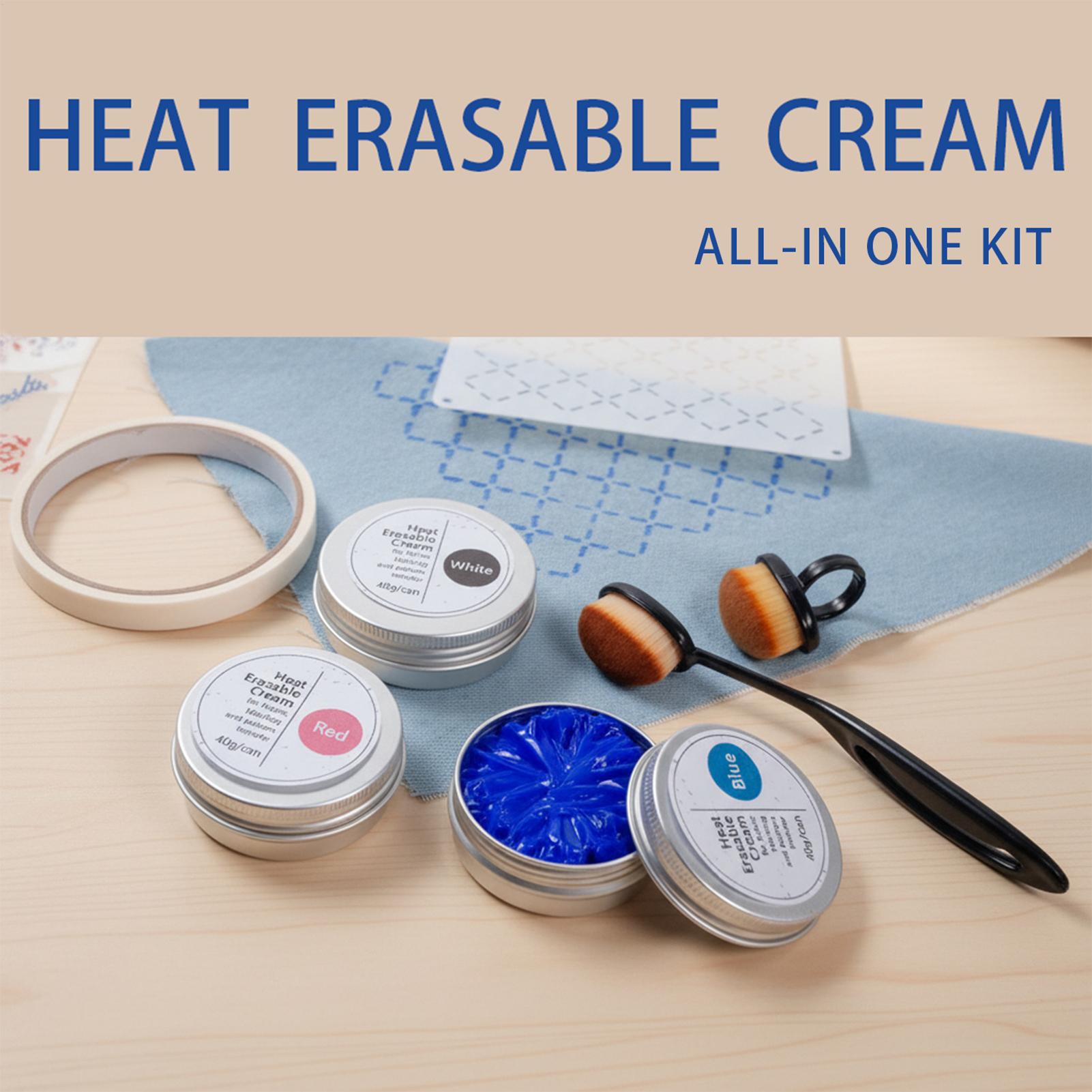 Embroidery Pattern - 40g/can Heat Erasable Fabric Cream Iron