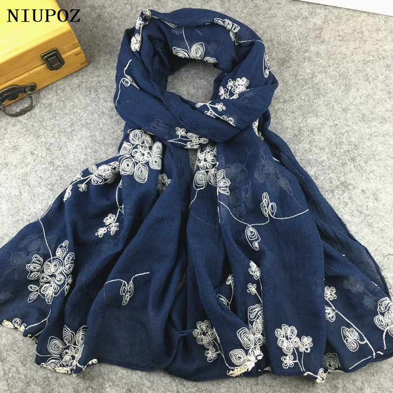 Embroidery Hijab - Many Colours Ethnic Embroidery Women Winter