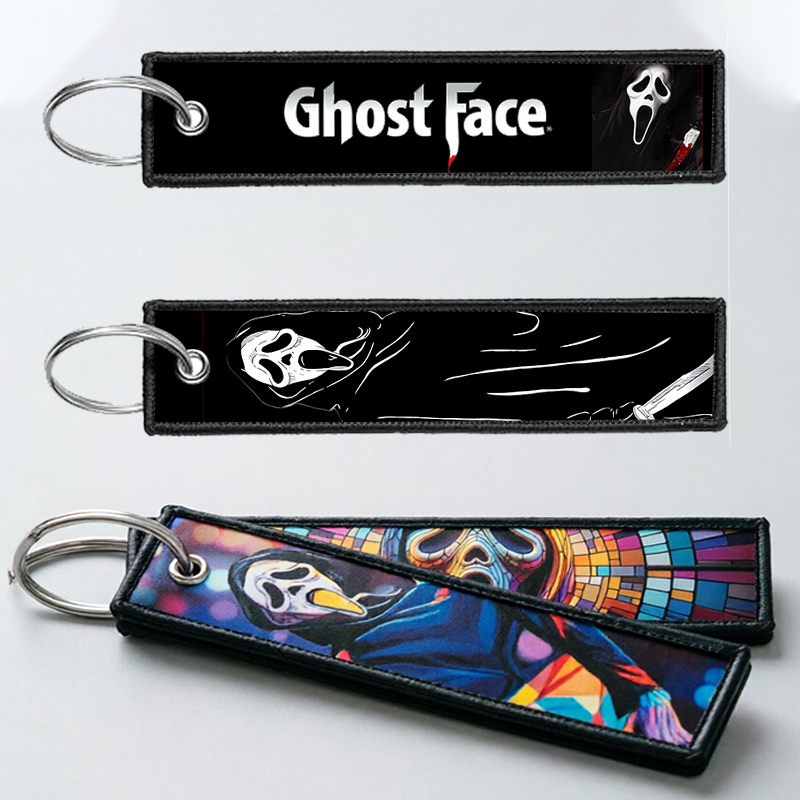Embroidery Frame - GHOST FACE Key Chain for Men