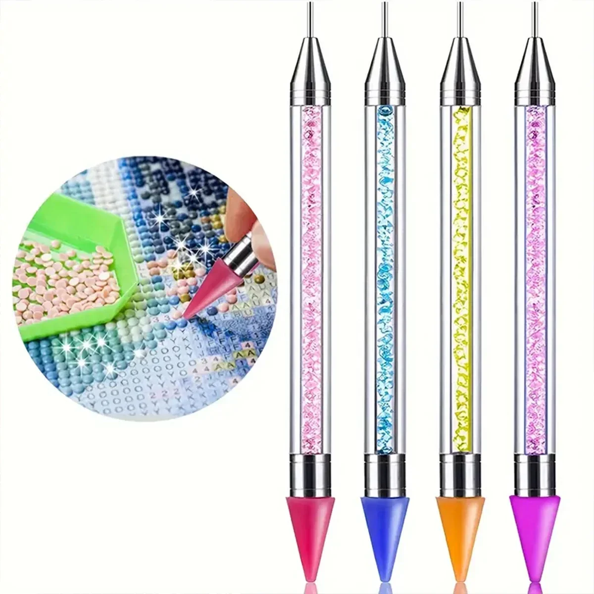 Embroidery Artwork - Waxless Diamond Painting Tool, Double Tip