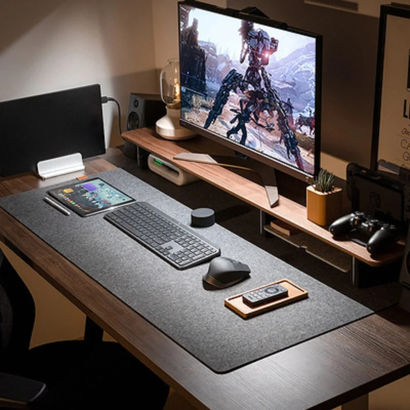 Felt Sheet Wool - Soft Breathable Large Computer Desk Mat