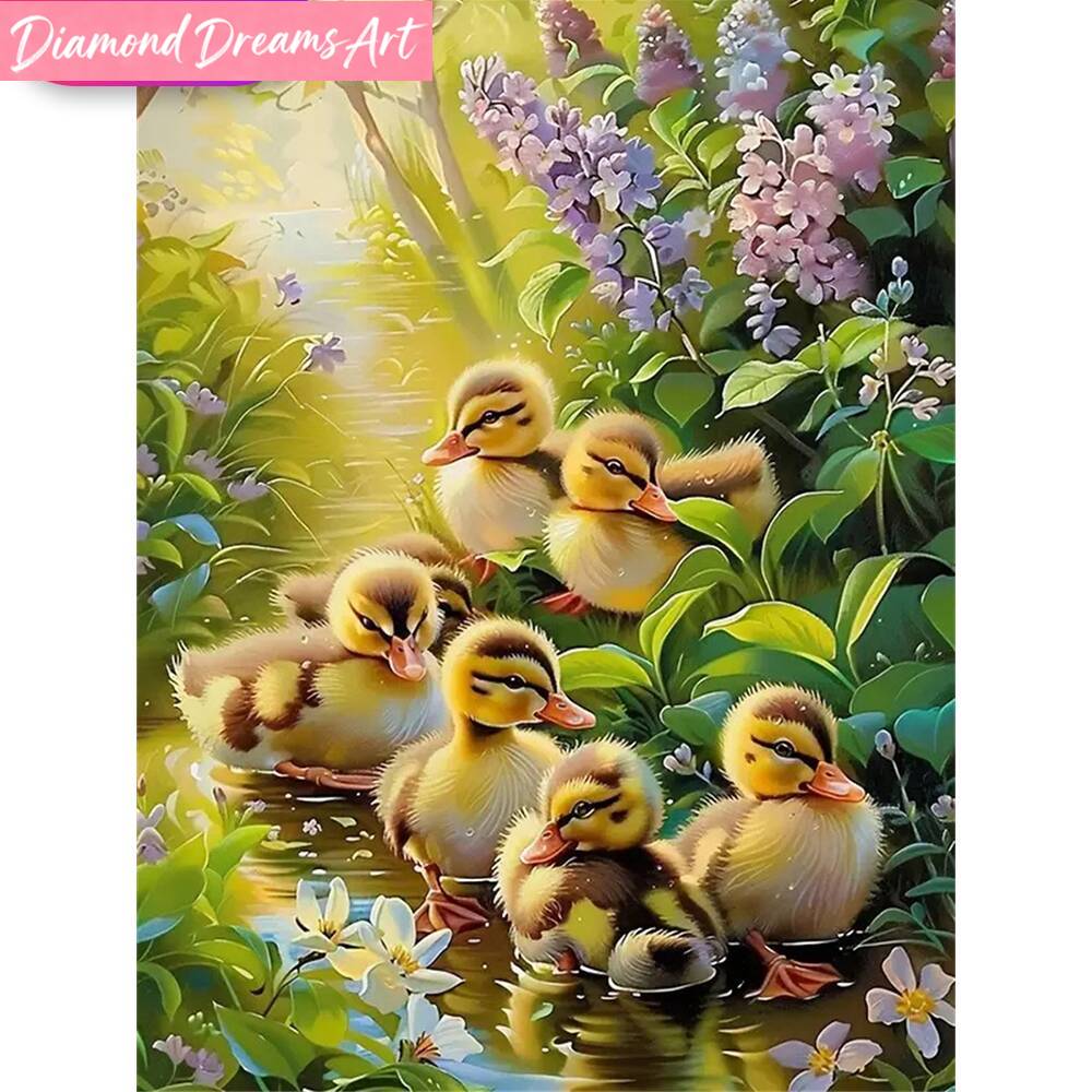 Embroidery Artwork - Frameless, 5D DIY Diamond Painting Duck