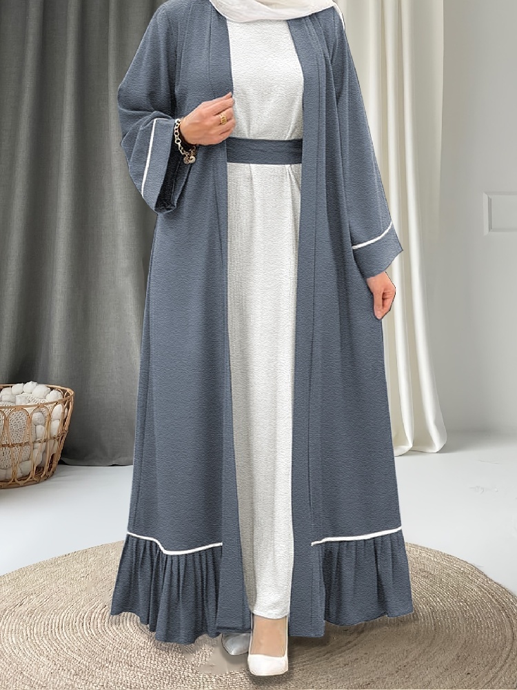 Embroidery Kebaya - Open Kimono Abaya Damen Dubai Islam