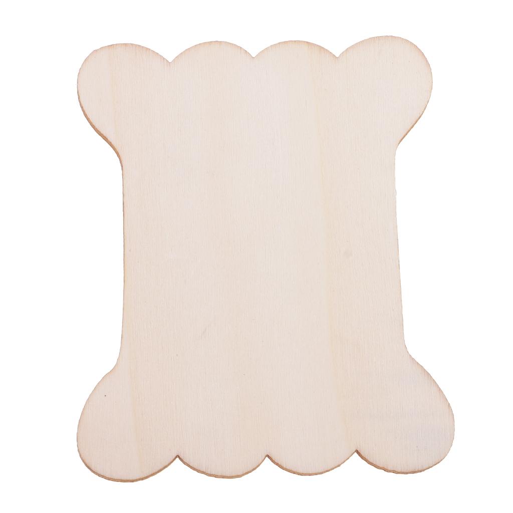 Embroidery Artwork - Handmade Natural Wooden Floss Bobbins Cute