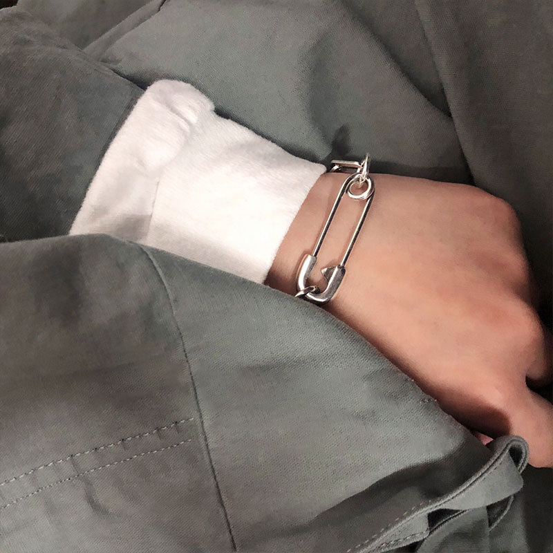 Embroidery Bracelet - 925 Sterling Silver Thick Chain Bracelets