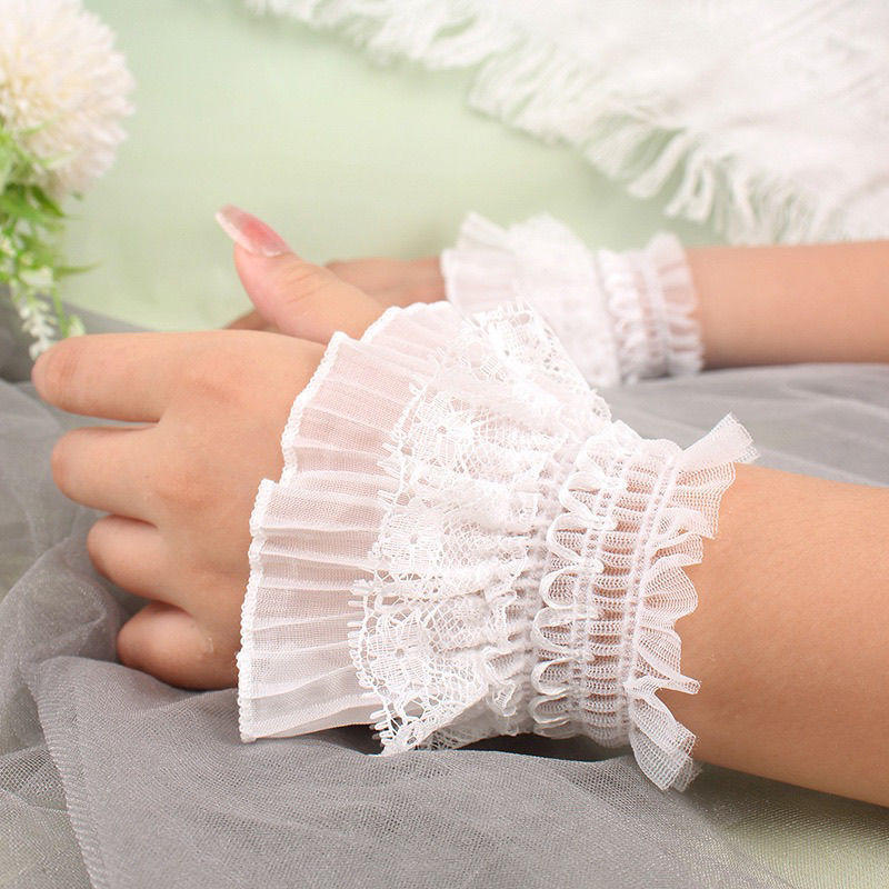 Embroidery Blouse - ﻿Detachable Fake Arm Sleeves For Women