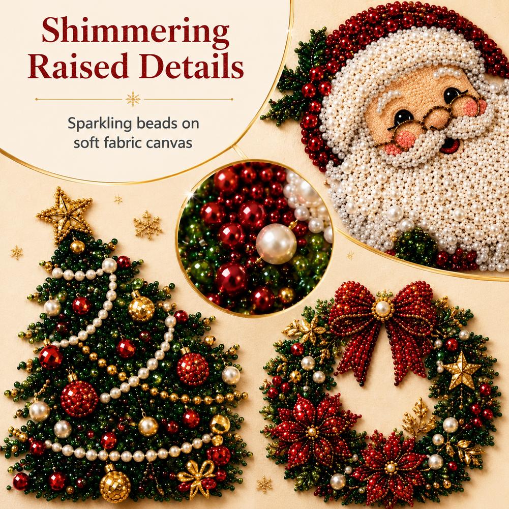 Christmas Santa Claus Pearl Ar - Embroidery Frame review and price