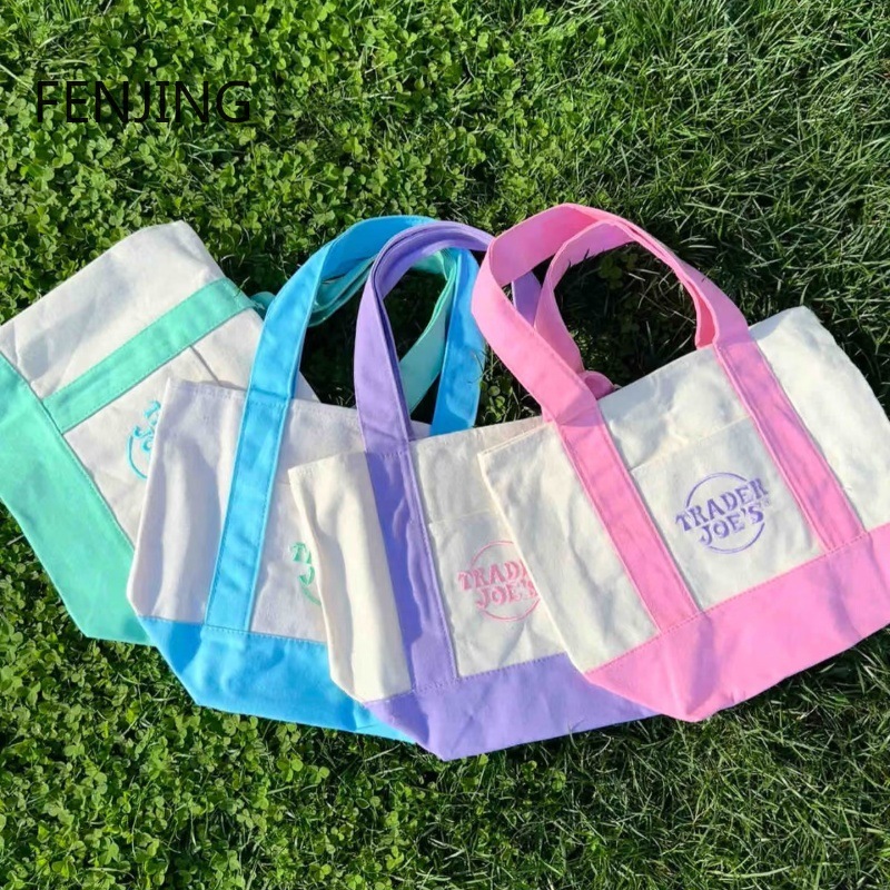 Fashion Canvas Shopping Bag Co - Embroidery Font review and price