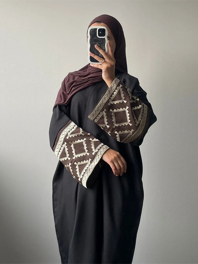 Eid Embroidery Kimono Abaya Du - Embroidery Kebaya review and price