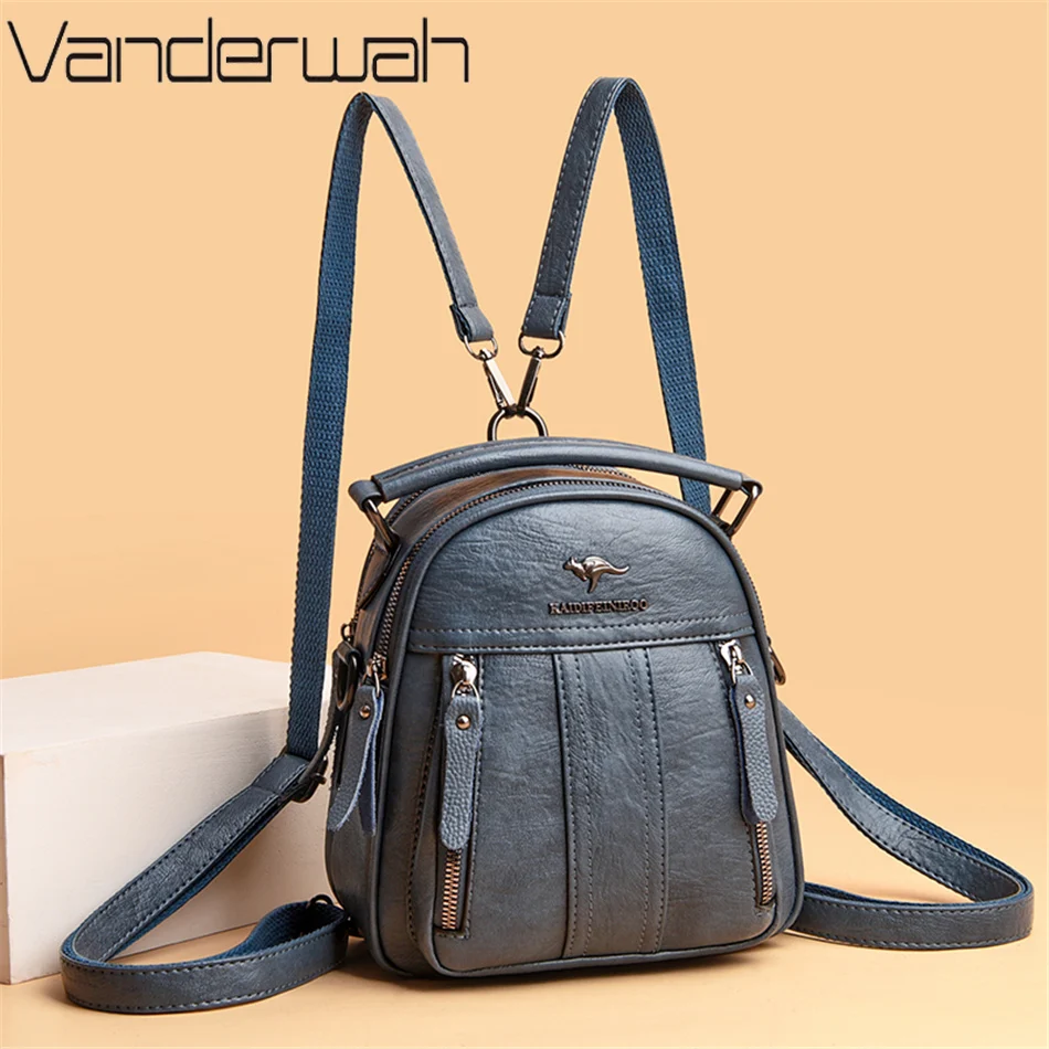 4 In 1 Leather Backpacks Multi - Embroidery Font review and price