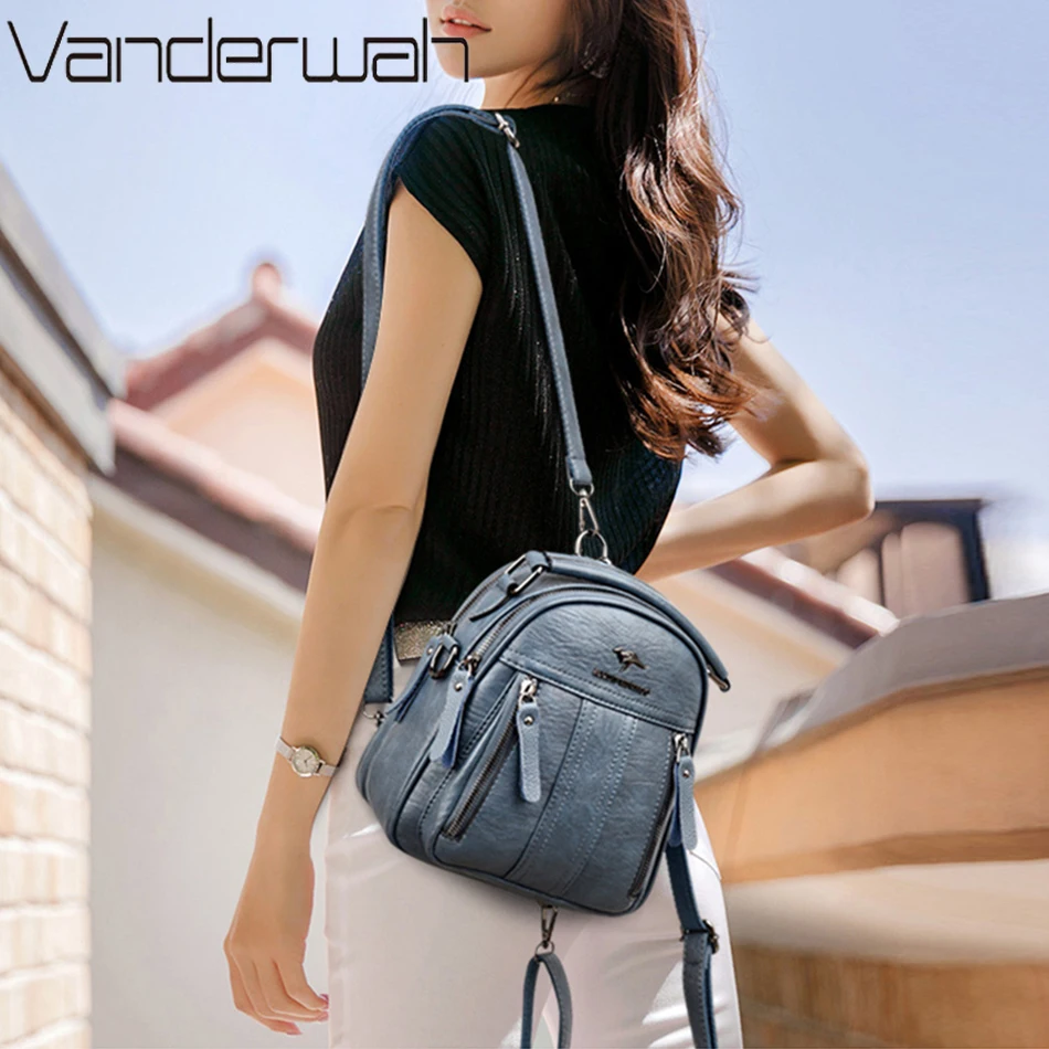 4 In 1 Leather Backpacks Multi - Embroidery Font review and price