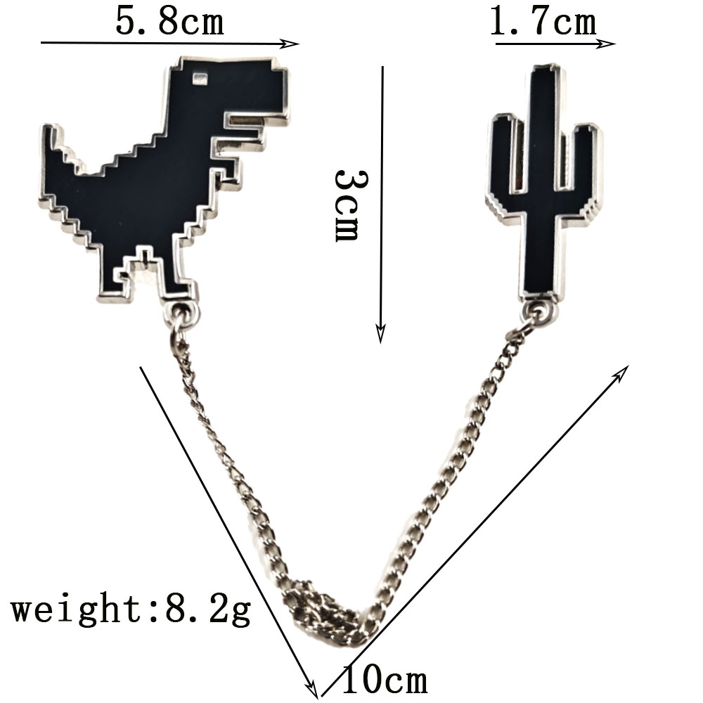 Pixel T-Rex Dinosaur Cactus En - Embroidery Bracelet review and price