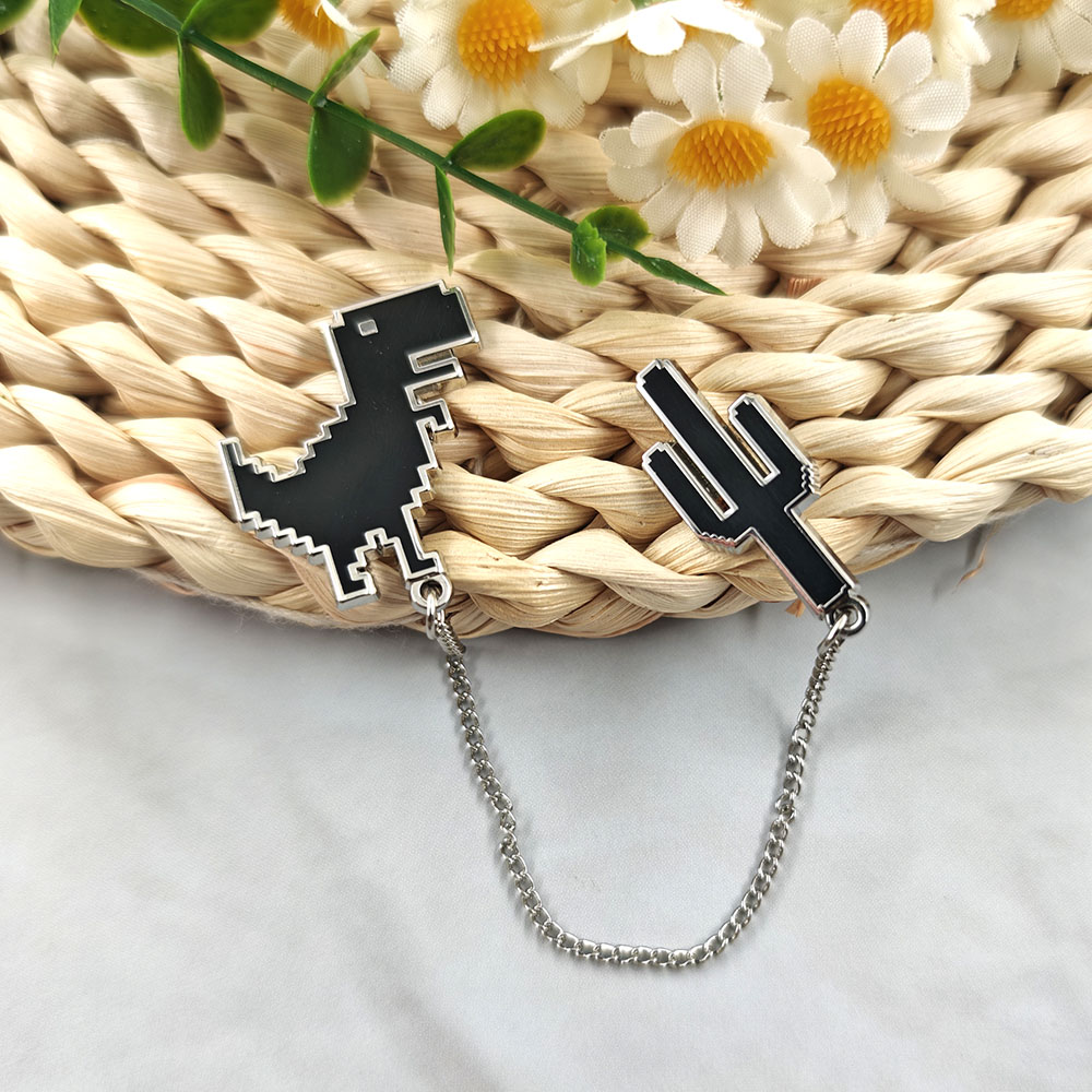 Pixel T-Rex Dinosaur Cactus En - Embroidery Bracelet review and price
