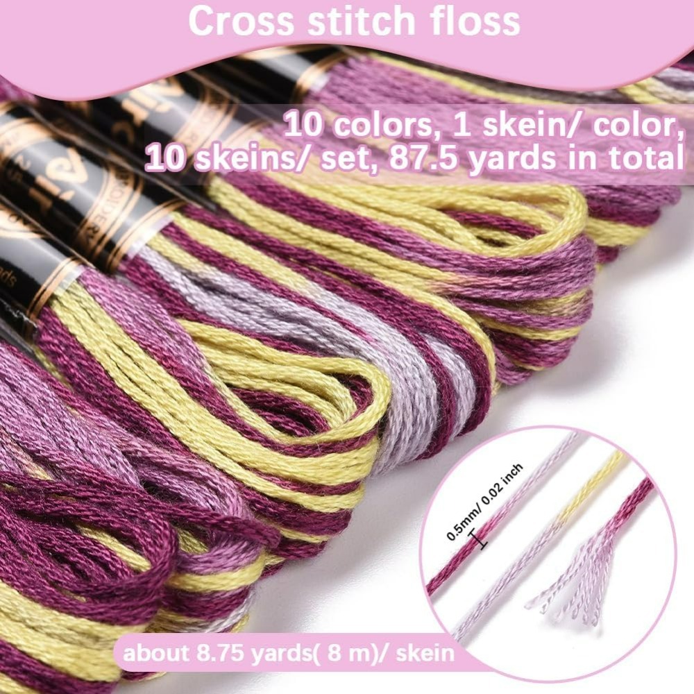 6 Strands Purple Variegated Em - Embroidery Bracelet review and price