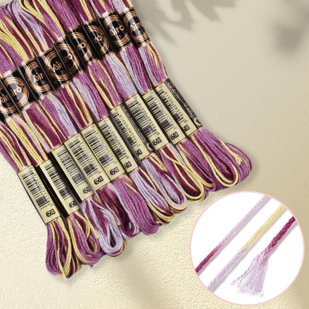 6 Strands Purple Variegated Em - Embroidery Bracelet review and price