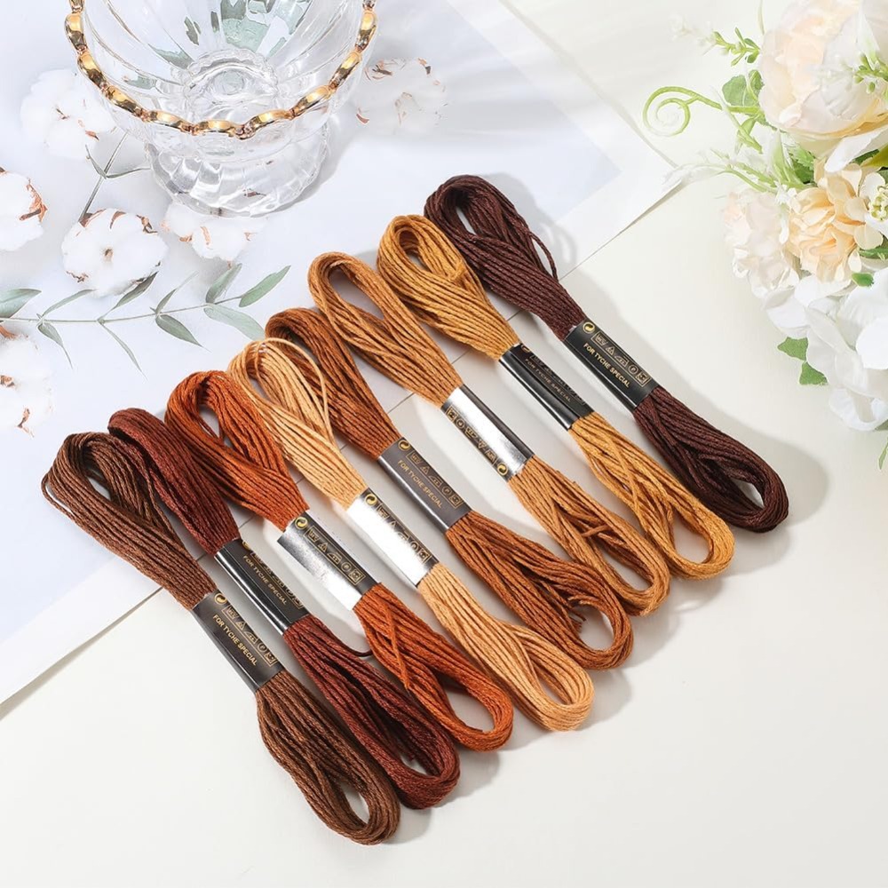 8 Skeins 6 Strands Brown Embro - Embroidery Bracelet review and price