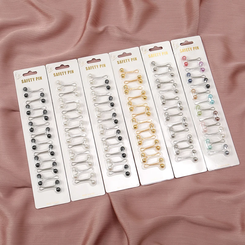 12pcs/Bag Muslim Hijab Pins Sc - Embroidery Hijab review and price