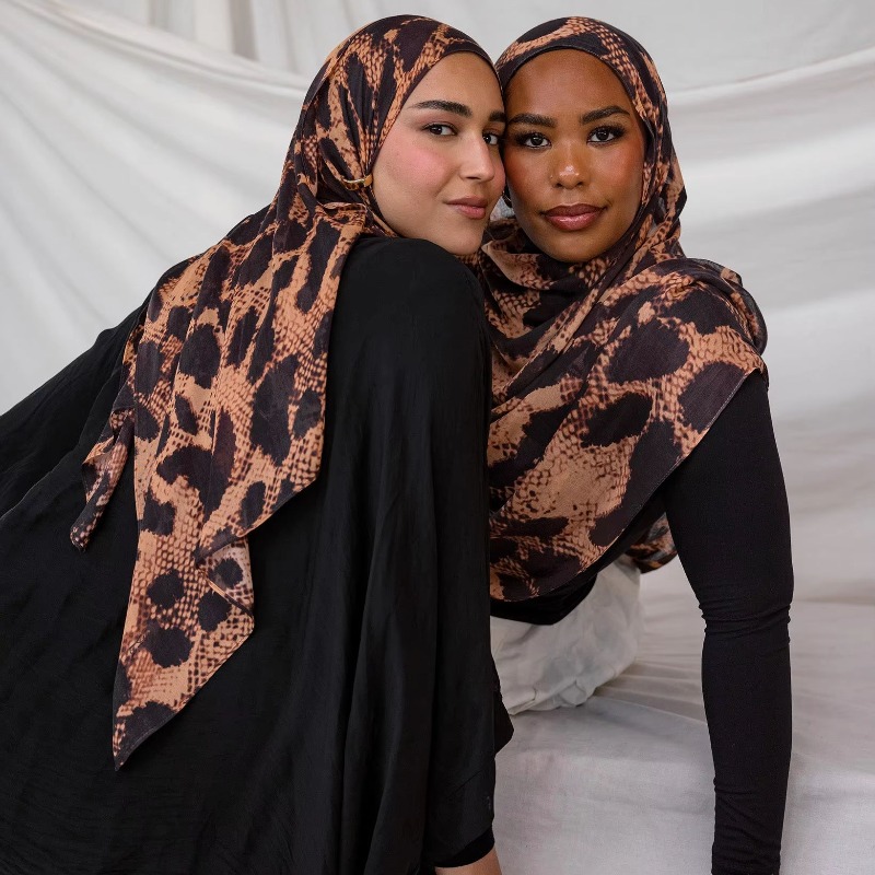 New Double-sided Print Modal H - Embroidery Hijab review and price