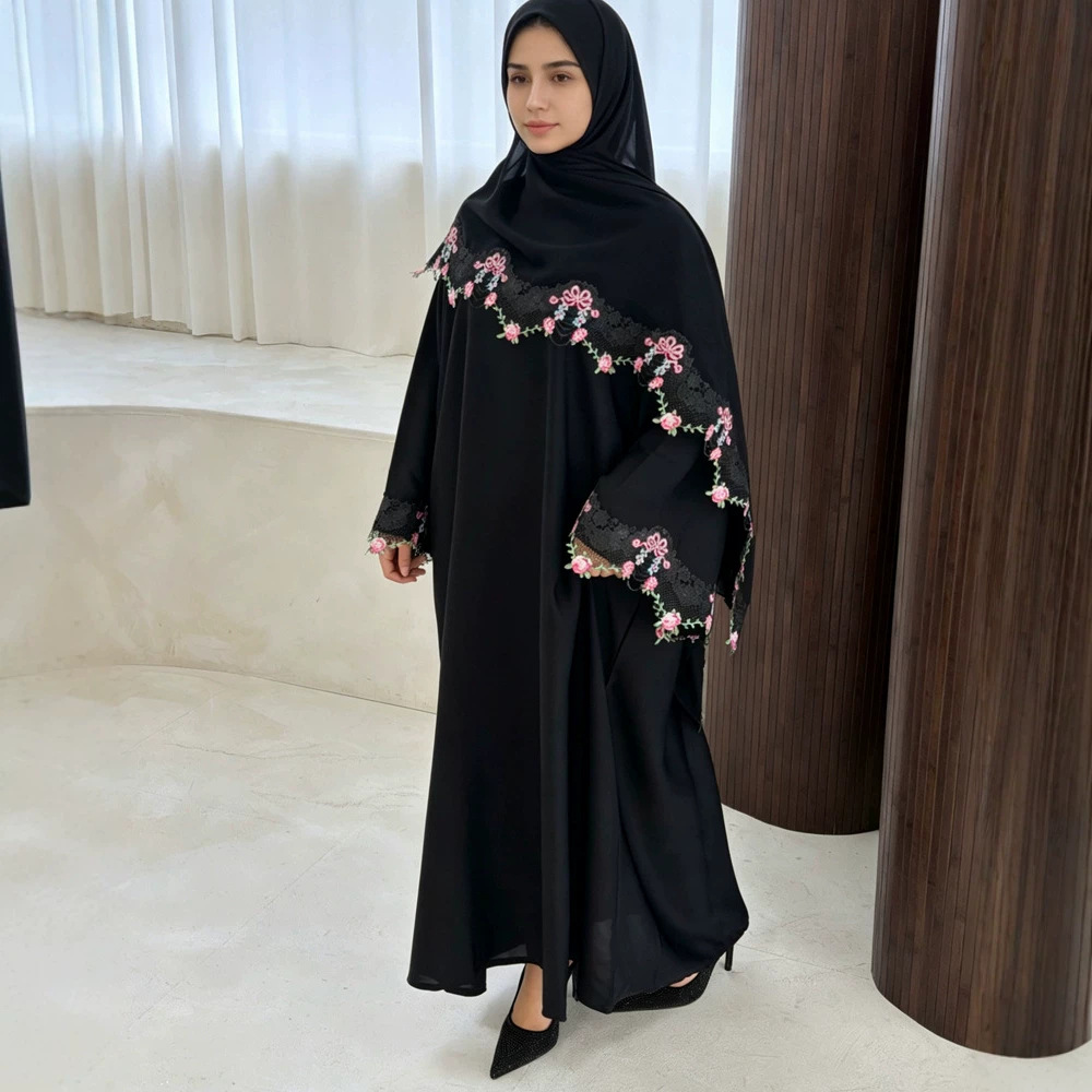 Eid Dress Women Muslim Abaya P - Embroidery Hijab review and price