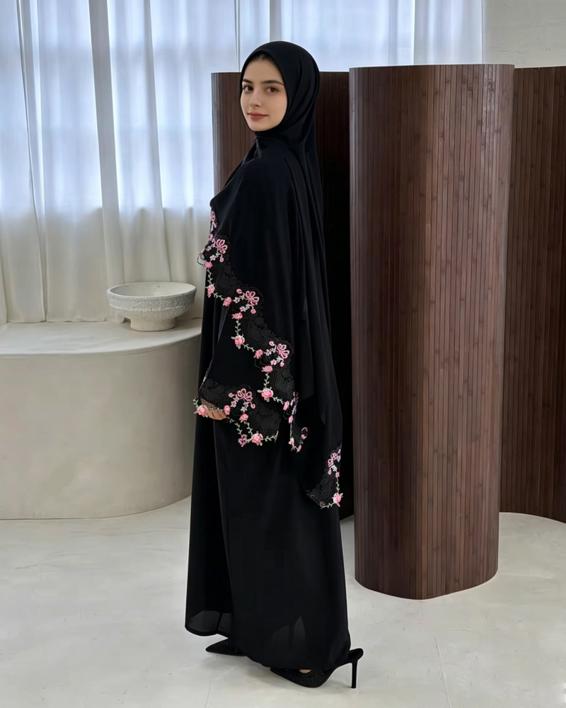 Eid Dress Women Muslim Abaya P - Embroidery Hijab review and price