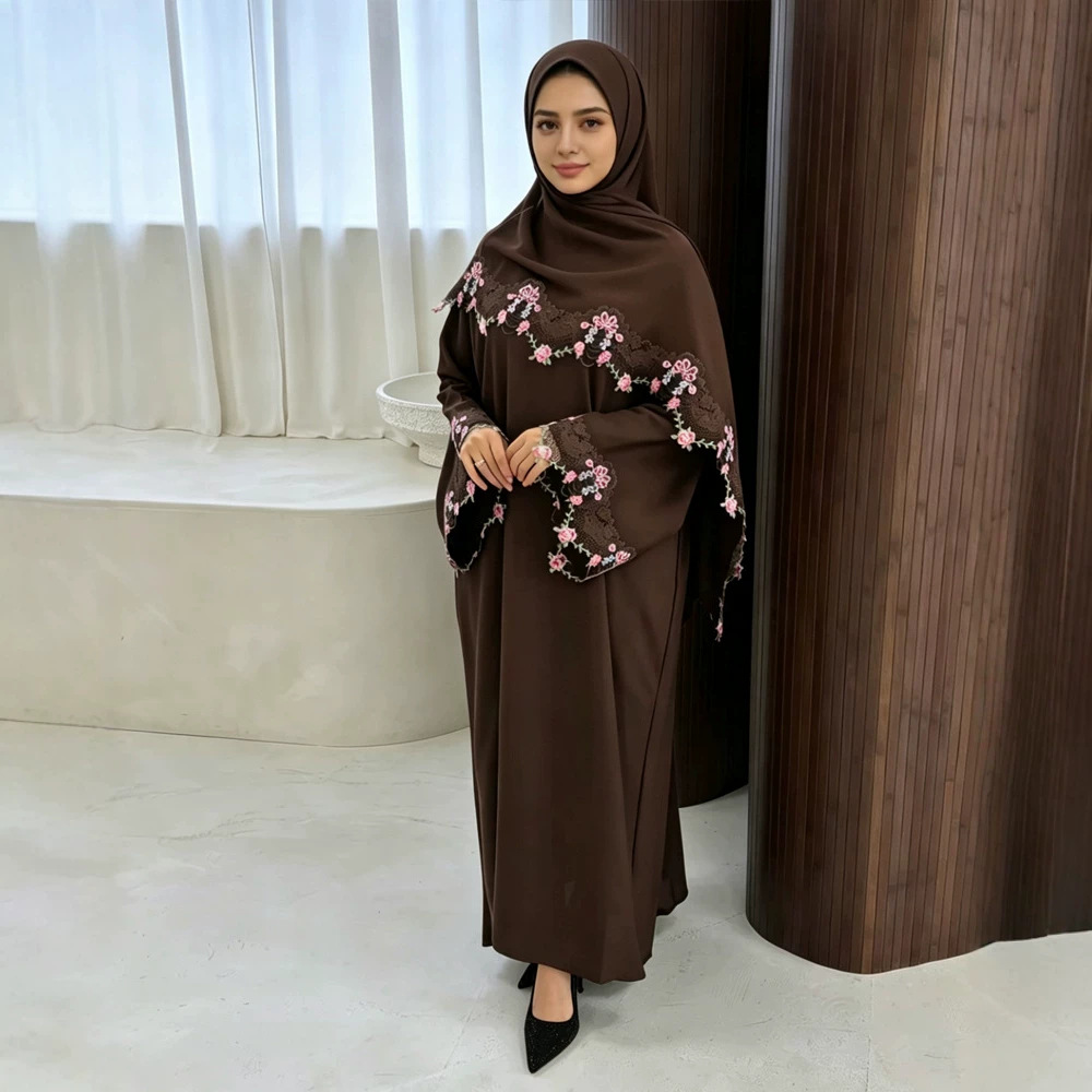 Eid Dress Women Muslim Abaya P - Embroidery Hijab review and price