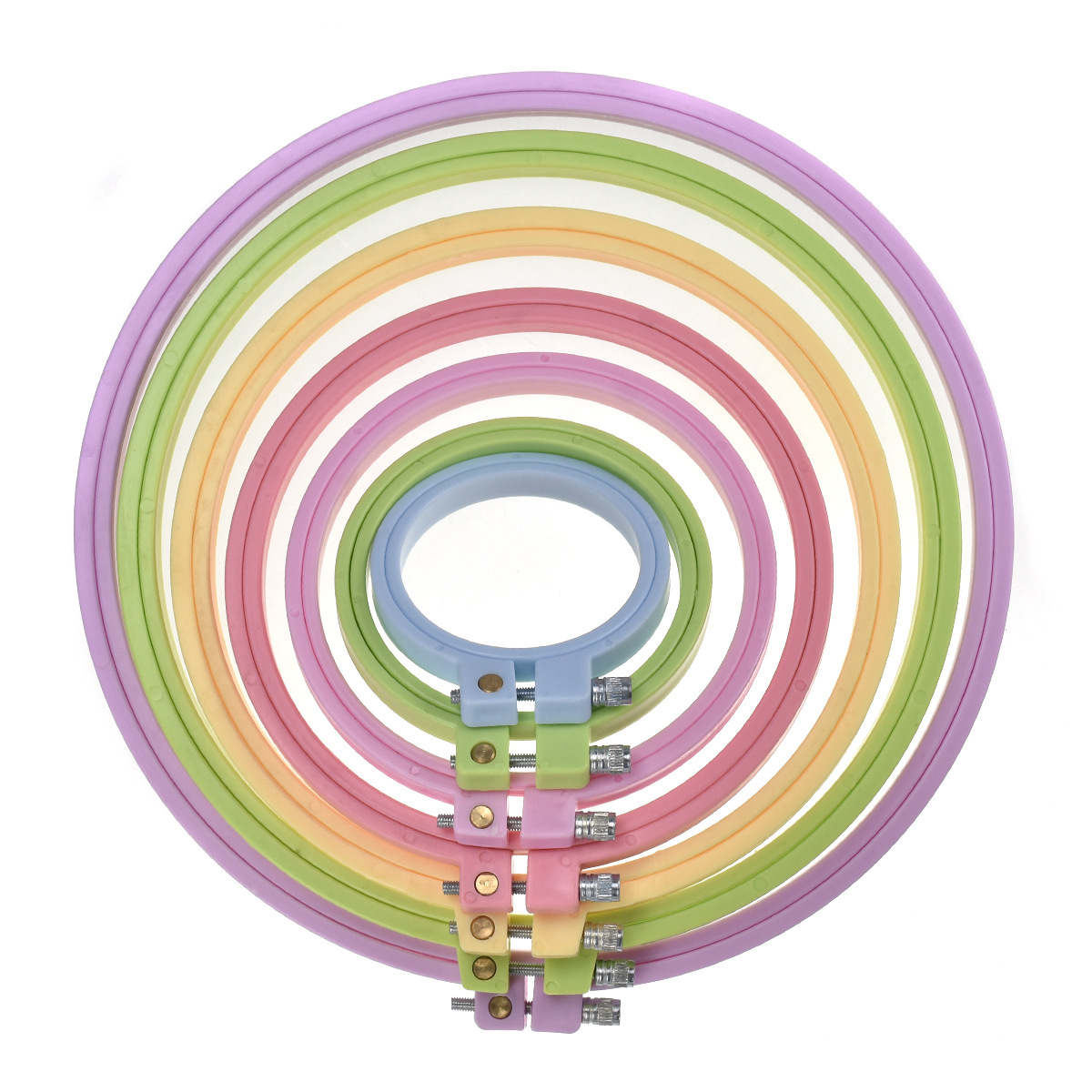 1/7pcs 7-25cm Plastic Embroide - Embroidery Frame review and price