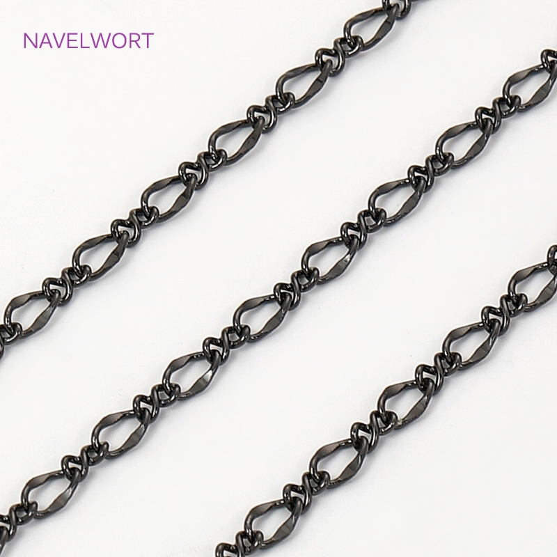 Black Color Oval Thin Chains F - Embroidery Artwork review and price