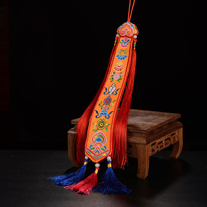 Tibetan Ribbon Flags Nepal Han - Embroidery Red review and price
