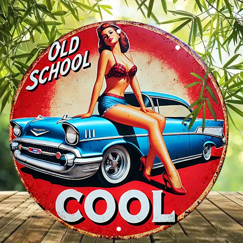 1pc Vintage Pin-Up Car & Cool  - Embroidery Red review and price