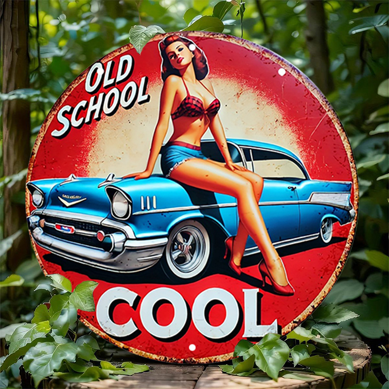 1pc Vintage Pin-Up Car & Cool  - Embroidery Red review and price
