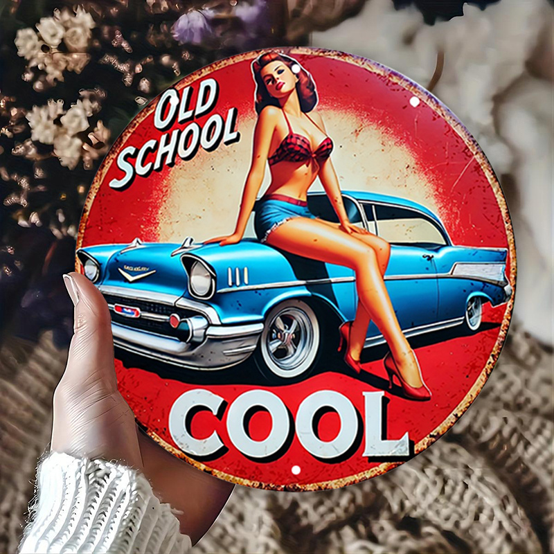 1pc Vintage Pin-Up Car & Cool  - Embroidery Red review and price