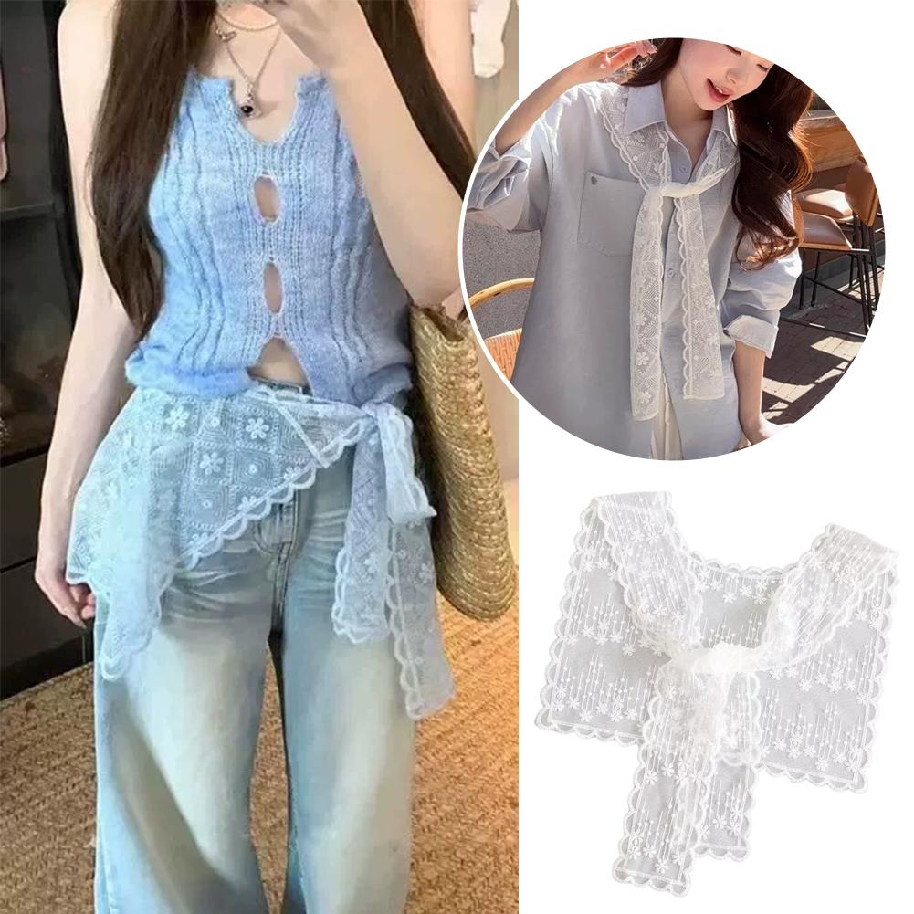 French Lace Shawl Scarf for Wo - Embroidery Blouse review and price