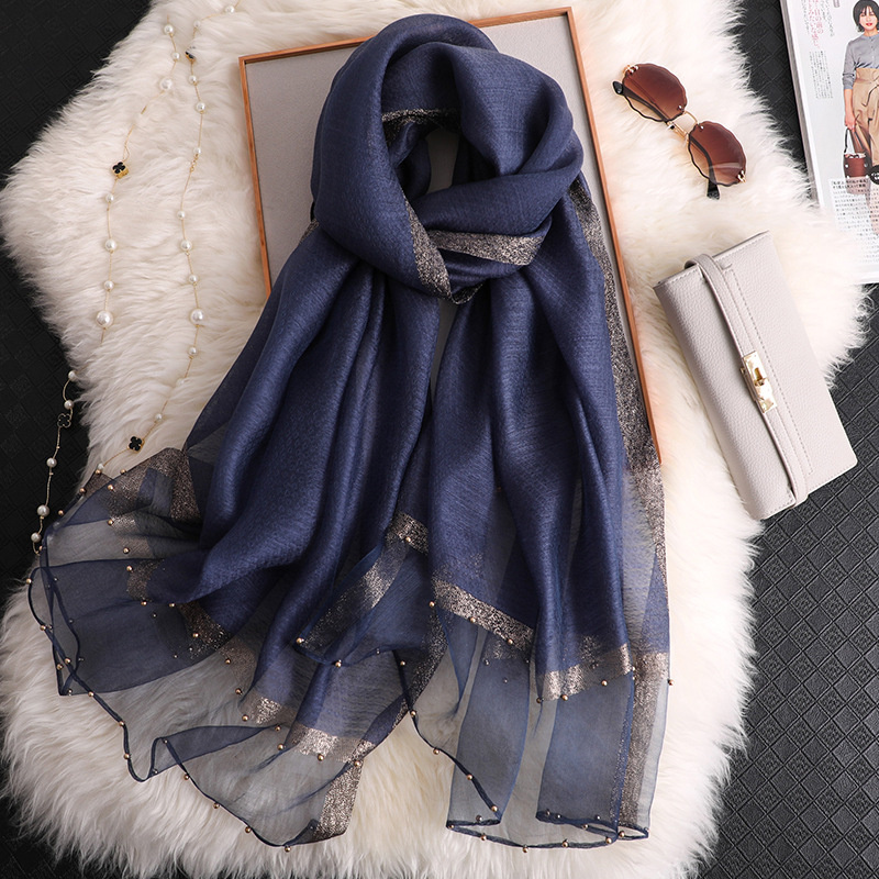 2024 Luxury 100% Silk Shawl Sc - Embroidery Hijab review and price