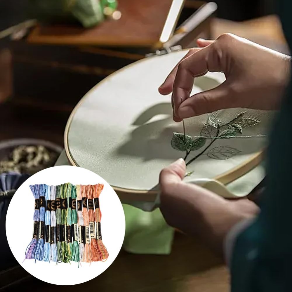 12 Skeins 105 Yards Cross Stit - Embroidery Bracelet review and price