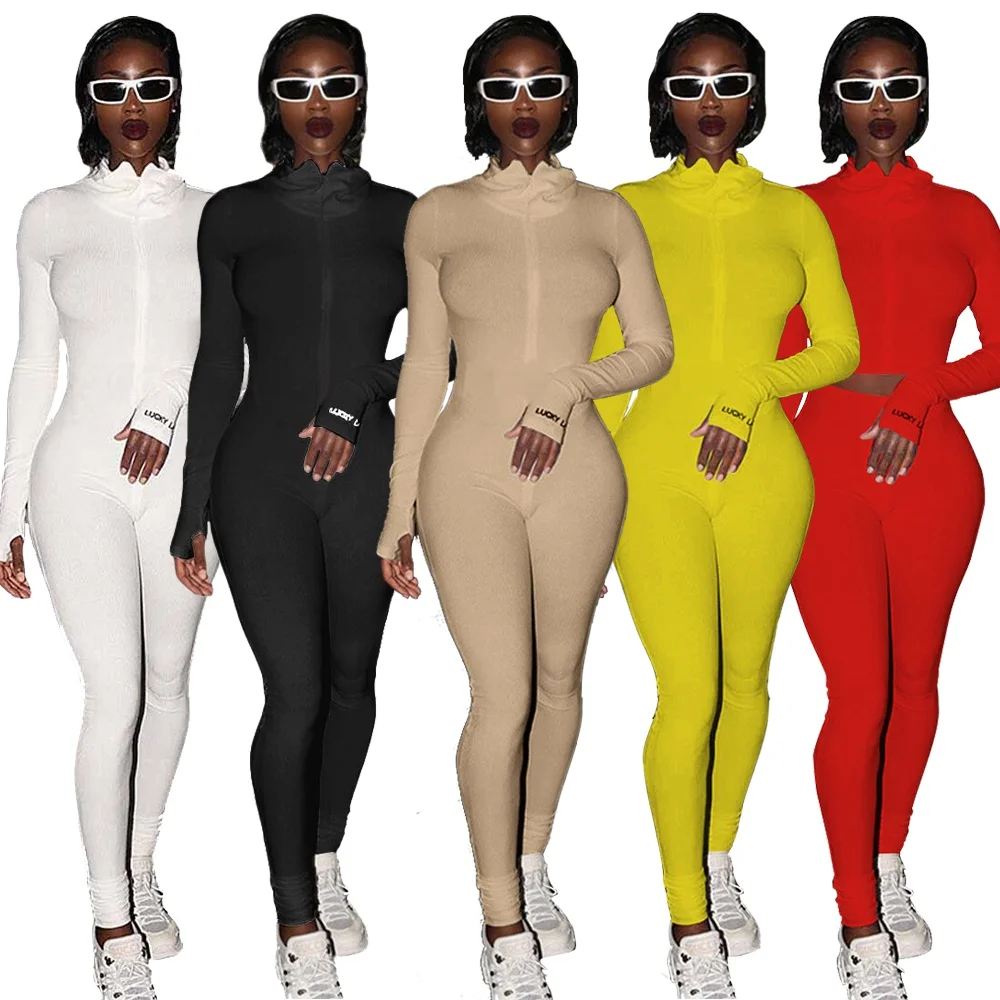 Zipper Jumpsuit Women Embroide - Embroidery Font review and price