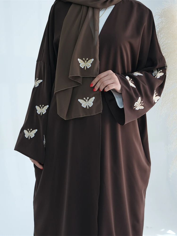 Ramadan Open Linen Butterfly K - Embroidery Kebaya review and price