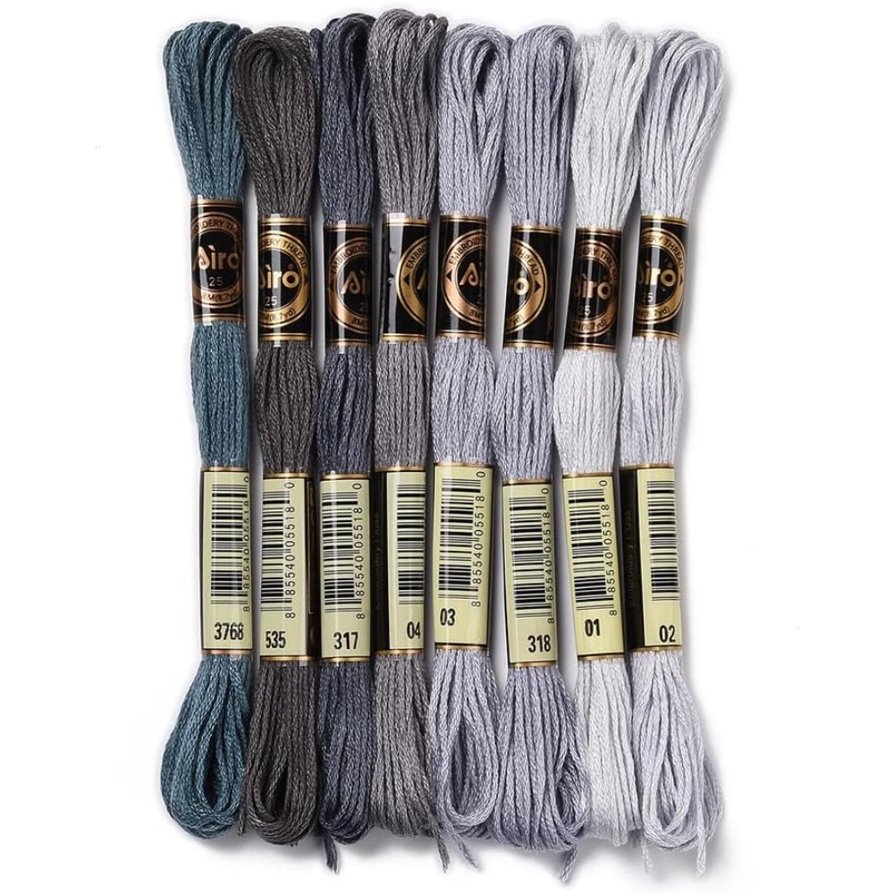 8 Skeins 70 Yards Grey Friends - Embroidery Bracelet review and price