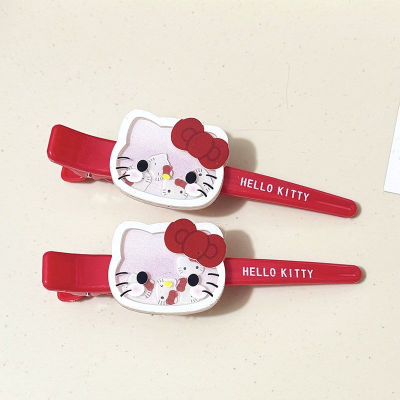 Hello Kitty Hair Clip Shaker B - Embroidery Red review and price