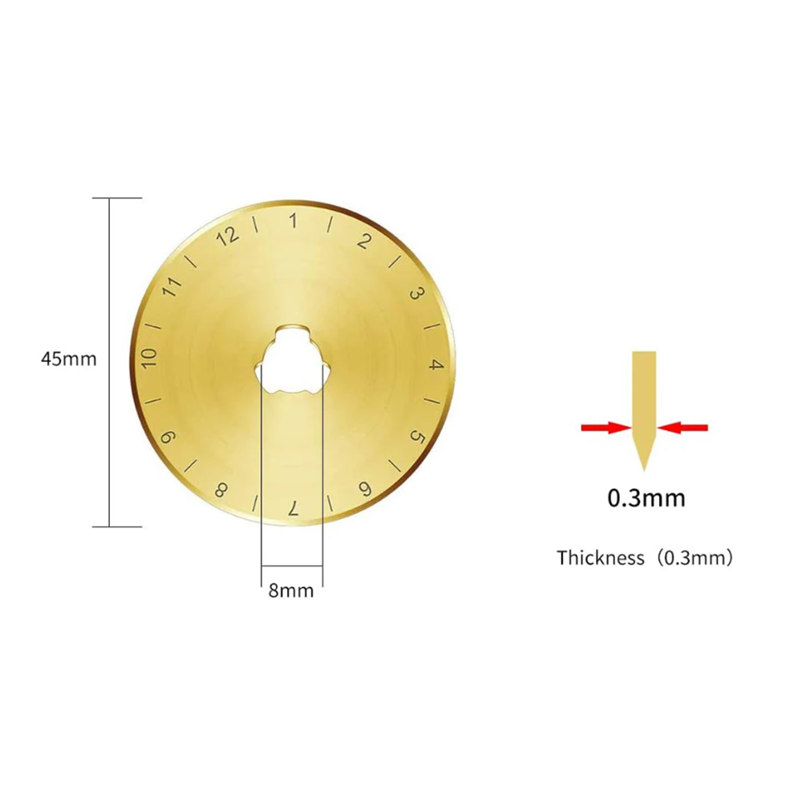 10pcs Titanium Coated 45mm Rot - Embroidery Converter review and price