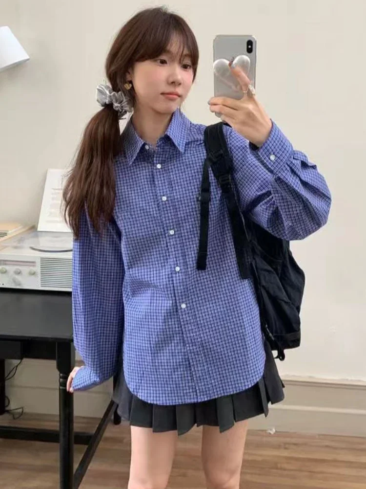 Vintage Blue Plaid Shirts for  - Embroidery Font review and price