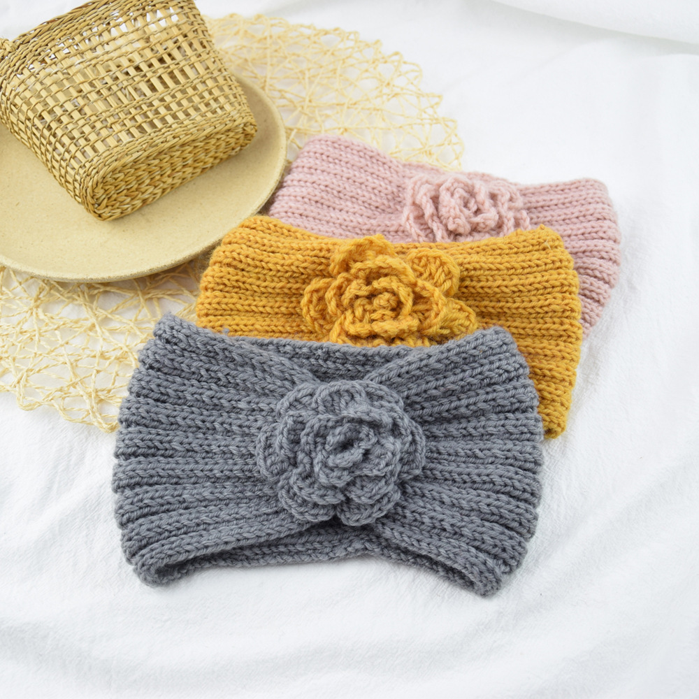 Women Camellia Flower Knitted  - Felt Sheet Wool review and price