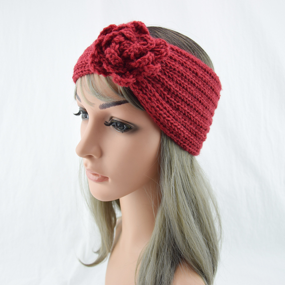 Women Camellia Flower Knitted  - Felt Sheet Wool review and price