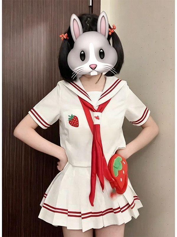 2026 Anime JK Uniform Strawber - Embroidery Red review and price