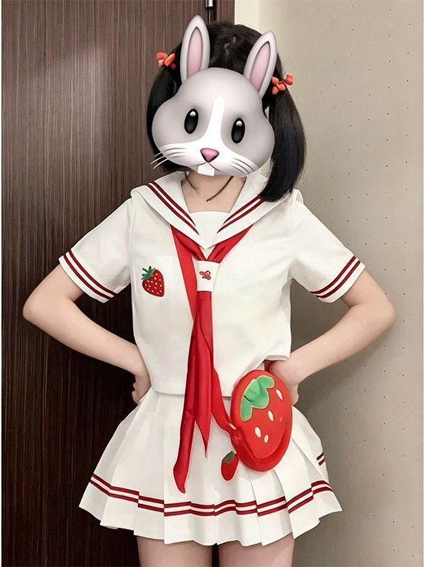 2026 Anime JK Uniform Strawber - Embroidery Red review and price