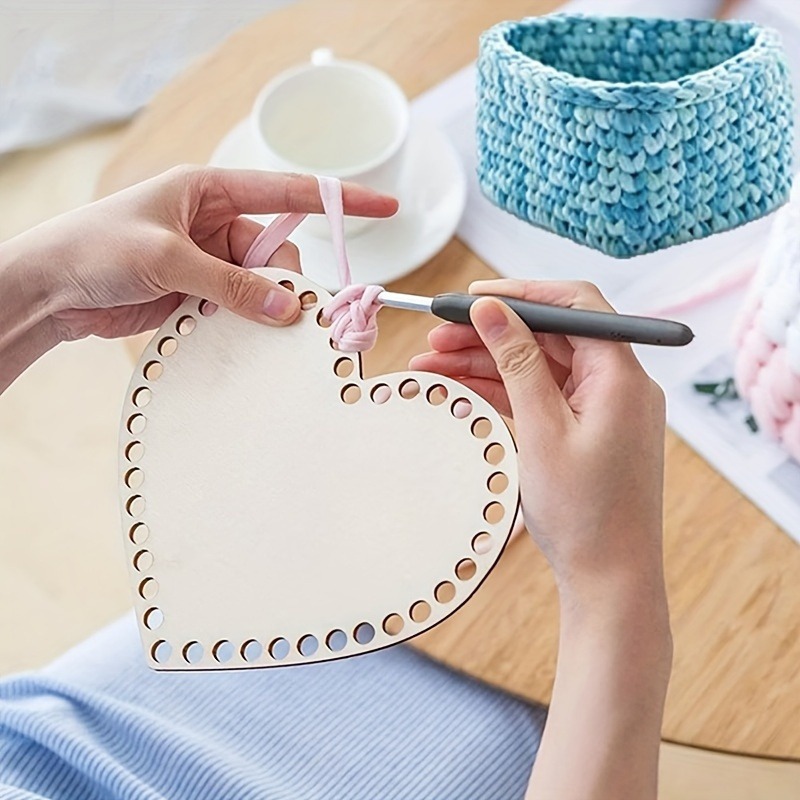 3pcs Heart-Shaped Crochet Bask - Embroidery Frame review and price