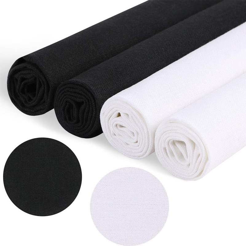 4 Pieces of Linen Fabric, Soli - Embroidery Artwork review and price