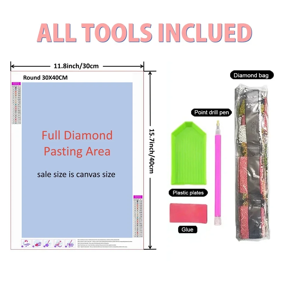 Frameless,5D DIY Diamond Paint - Embroidery Pattern review and price