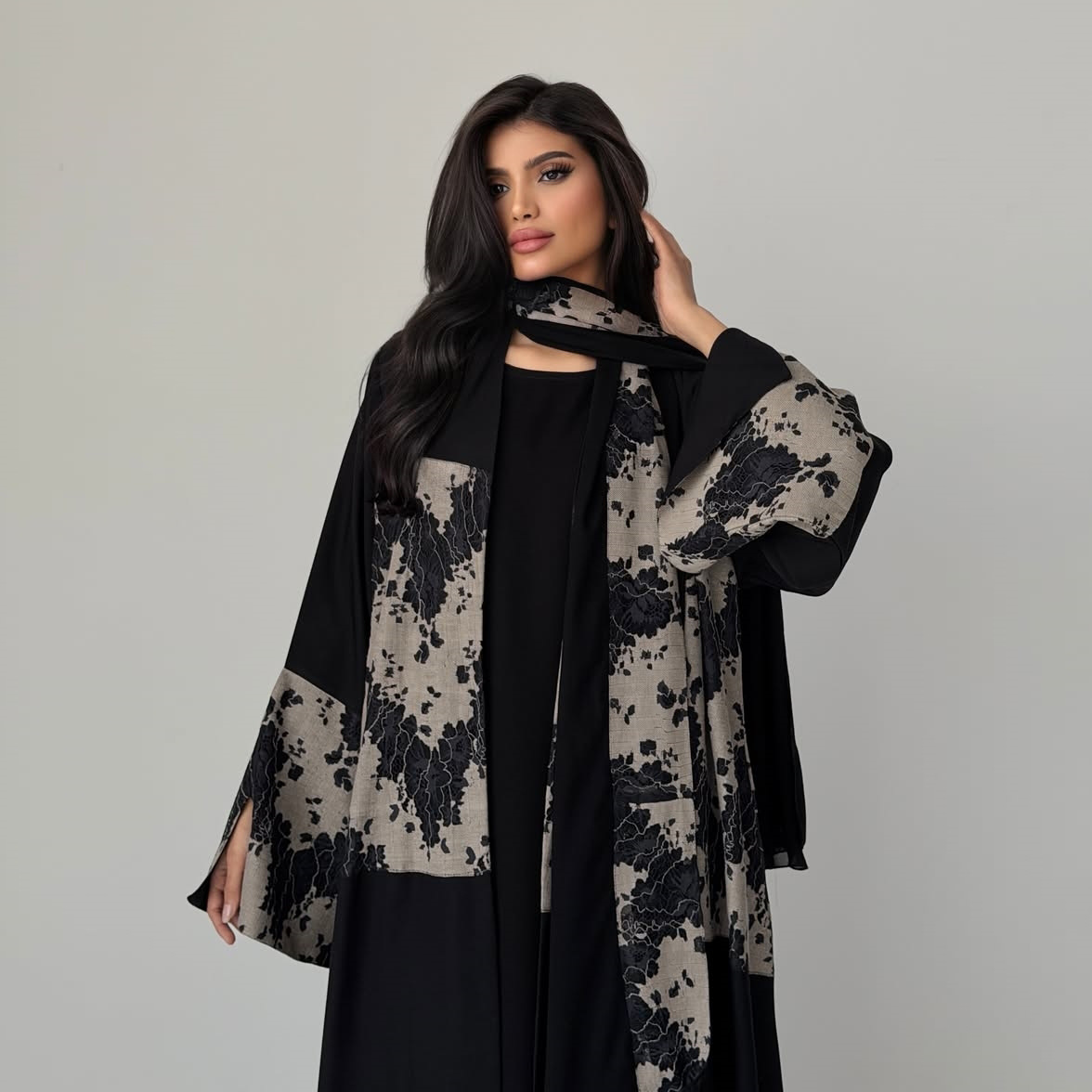 Women Eid Abaya Hijab 2 Piece  - Embroidery Hijab review and price