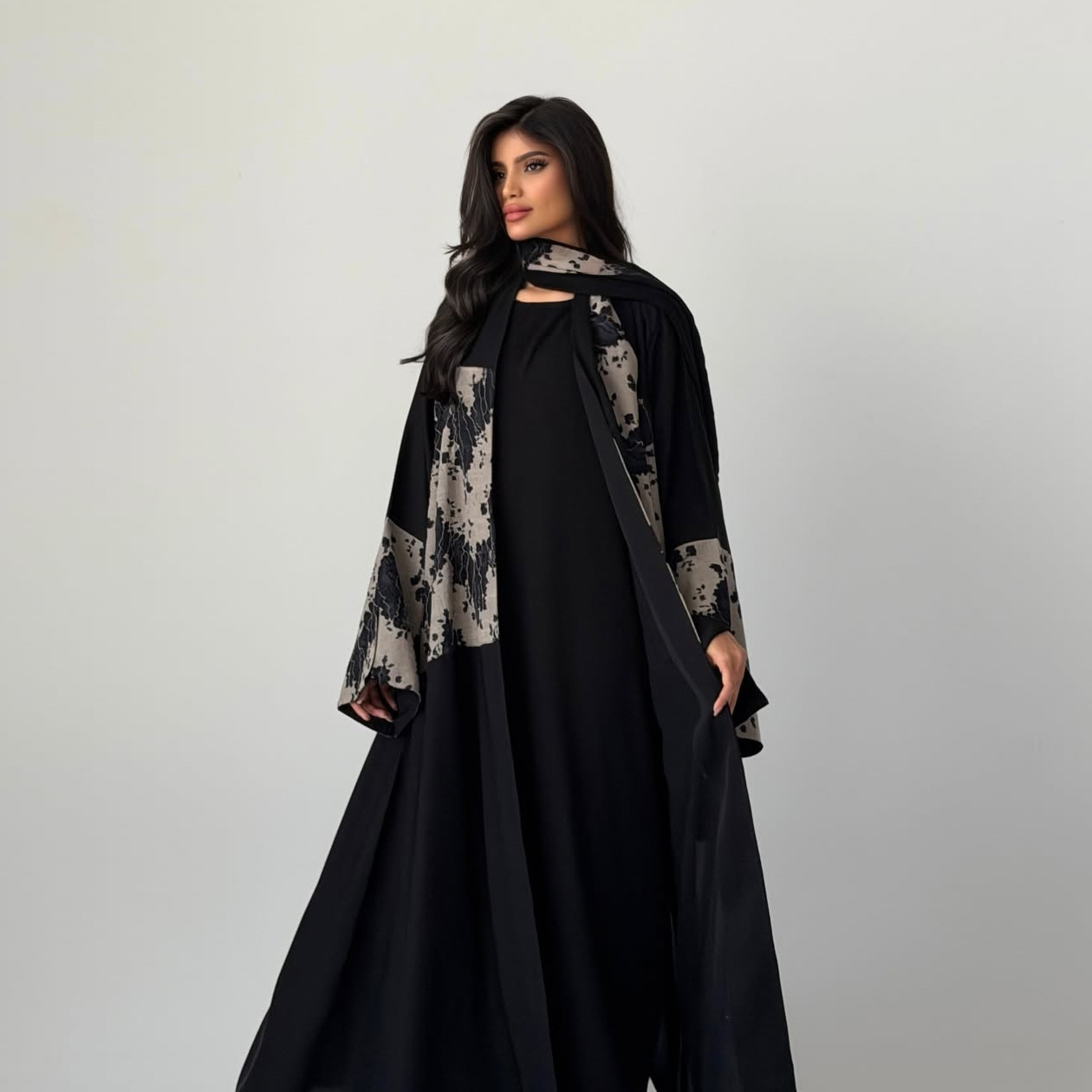 Women Eid Abaya Hijab 2 Piece  - Embroidery Hijab review and price